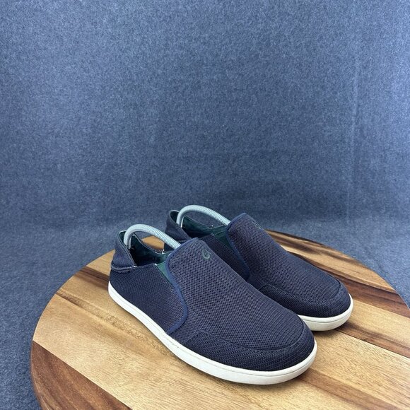 Olukai Men’s Blue Nohea Mesh Slip On Loafer Shoes 8.5 - Picture 2 of 12